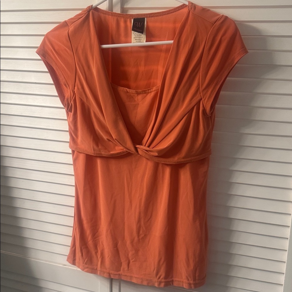 Wrapper Vibrant Orange Top